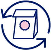 Delivery bag icon