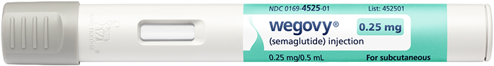 Wegovy® (semaglutide) injection 0.25 mg